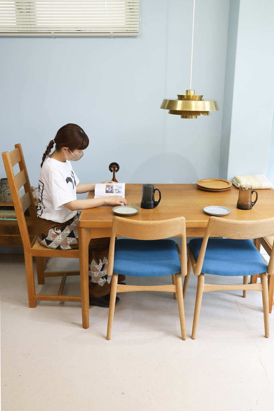 Vejle Stole og Møbelfabrik Extension Dining Table Henning Kjaernulf/デンマークヴィンテージ エクステンション ダイニングテーブル ヘニング・ケアヌルフ オーク材