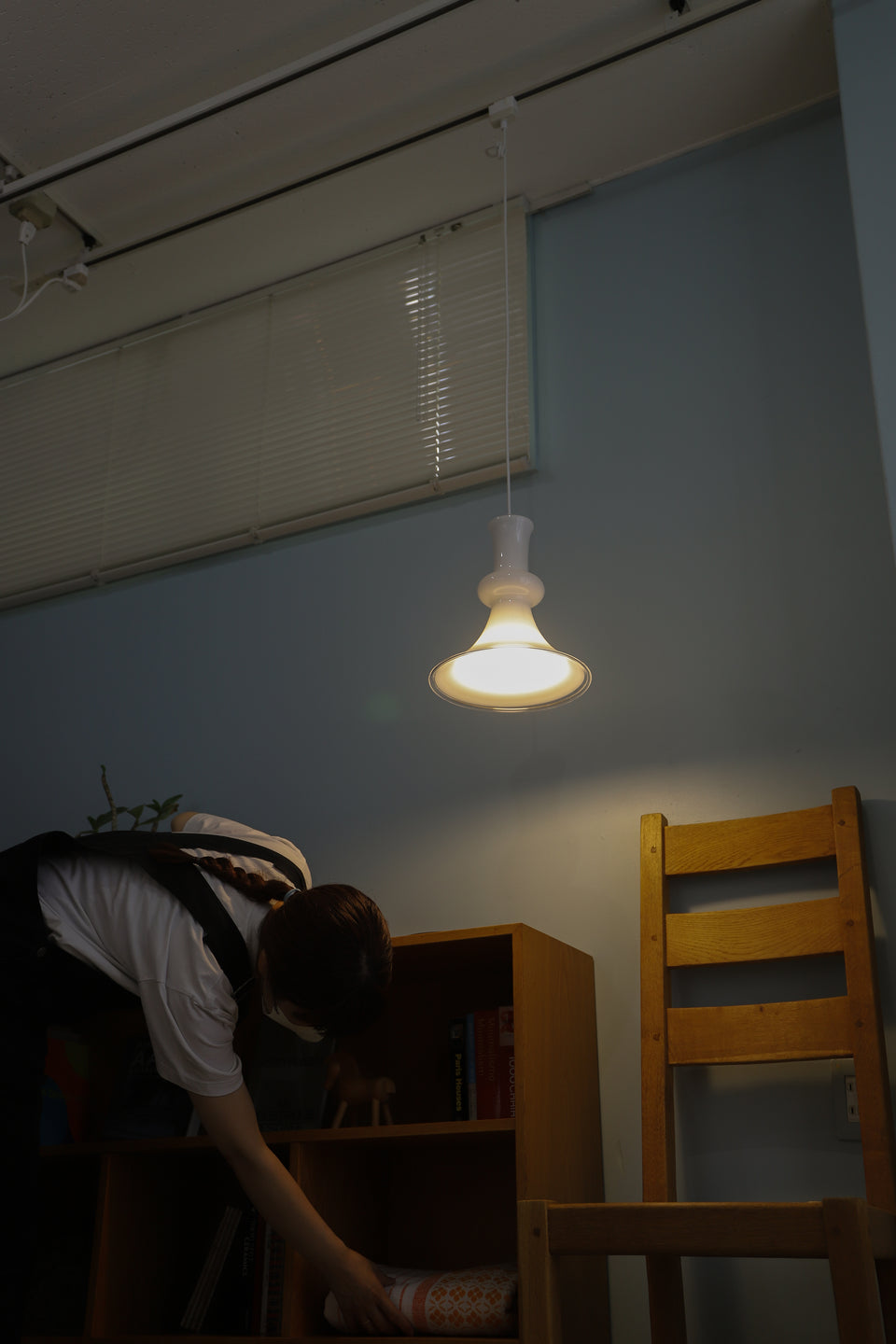 Vintage Holmegaard Pendant Light Etude2 White/ホルムガード ペンダントライト エチュード 照明 ホワイト デンマークヴィンテージ