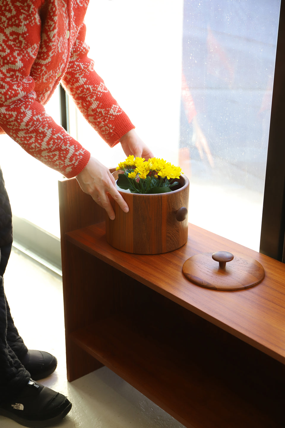 Danish Vintage DIGSMED Teakwood Ice Basket Bowl/デンマークヴィンテージ ディグスメッド アイスバスケット ボウル チーク材