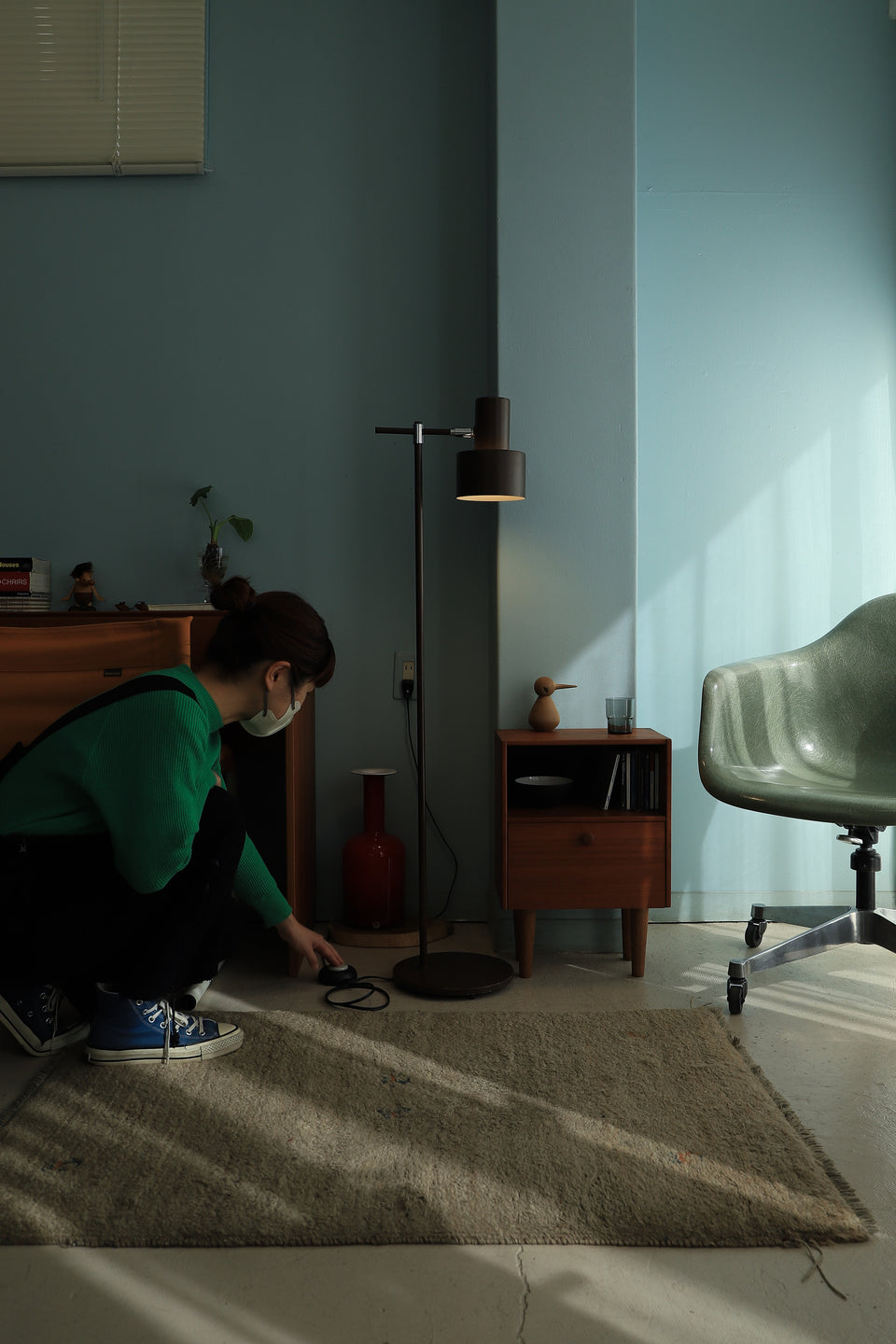Fog&Mørup Floor Stand Lamp Junior Jo Hammerborg/デンマークヴィンテージ フォグ&モーラップ フロアライト ジュニア ヨー・ハーマボー 間接照明 北欧インテリア