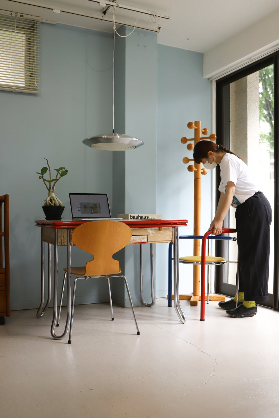 US Vintage Enamel Top Extension Kitchen Table/アメリカヴィンテージ エナメルトップ キッチンテーブル エクステンション