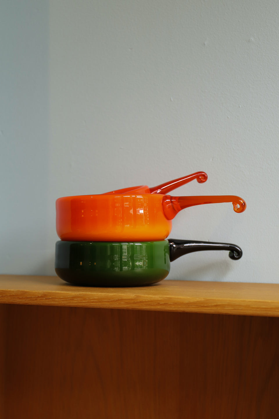 Holmegaard Palet Series Glass Bowl with Handle/ホルムガード パレットシリーズ ガラスボウル デンマーク 北欧ヴィンテージ食器