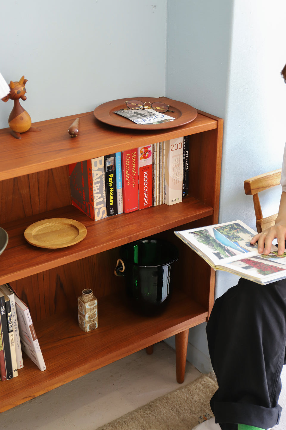 Small Bookcase Teakwood Danish Vintage/デンマークヴィンテージ スモールブックケース 本棚 チーク材 北欧家具