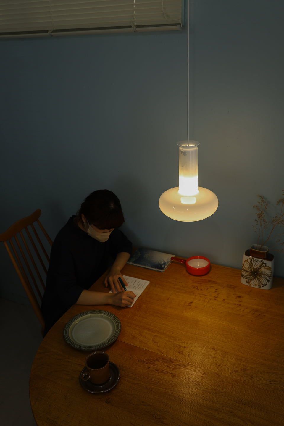 Danish Vintage Holmegaard Pendant Light Blues/ホルムガード ペンダントライト ブルース シセ・ヴェアナー 北欧インテリア