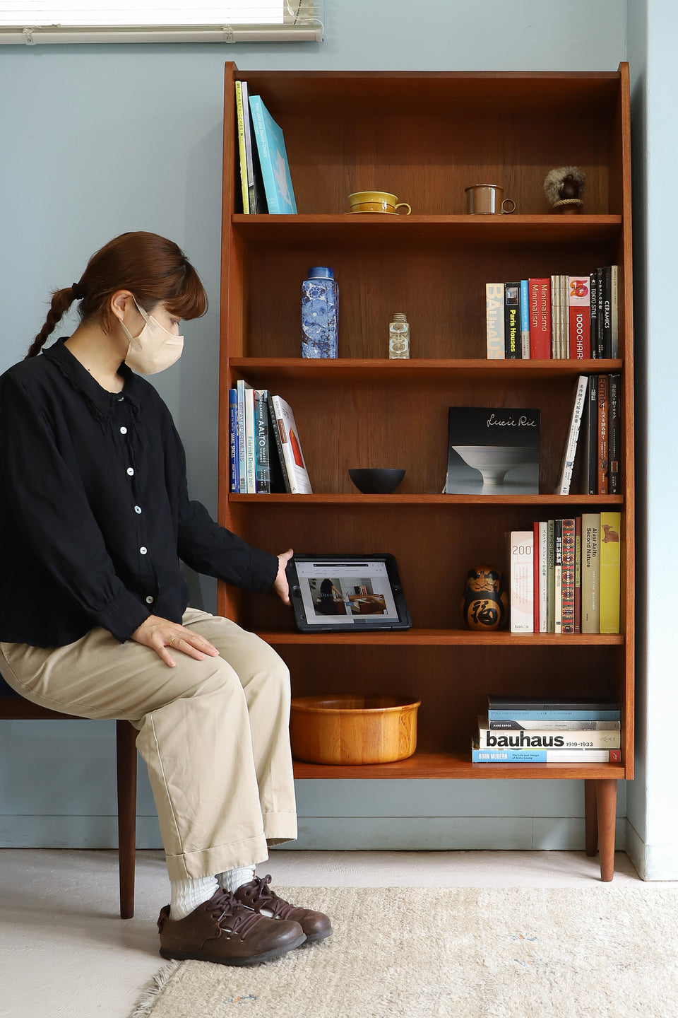 Teakwood Tall Bookcase Danish Vintage/デンマークヴィンテージ ブックケース 本棚 チーク材 収納 北欧家具