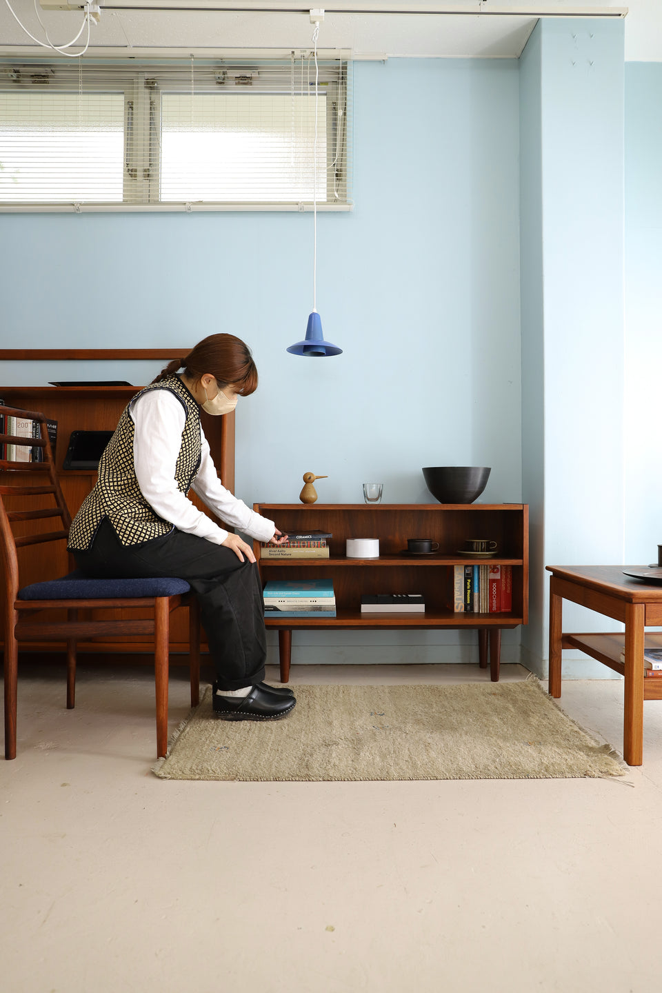Rosewood Low Bookcase Danish Vintage/デンマークヴィンテージ ブックケース 本棚 収納 ローズウッド材 北欧家具