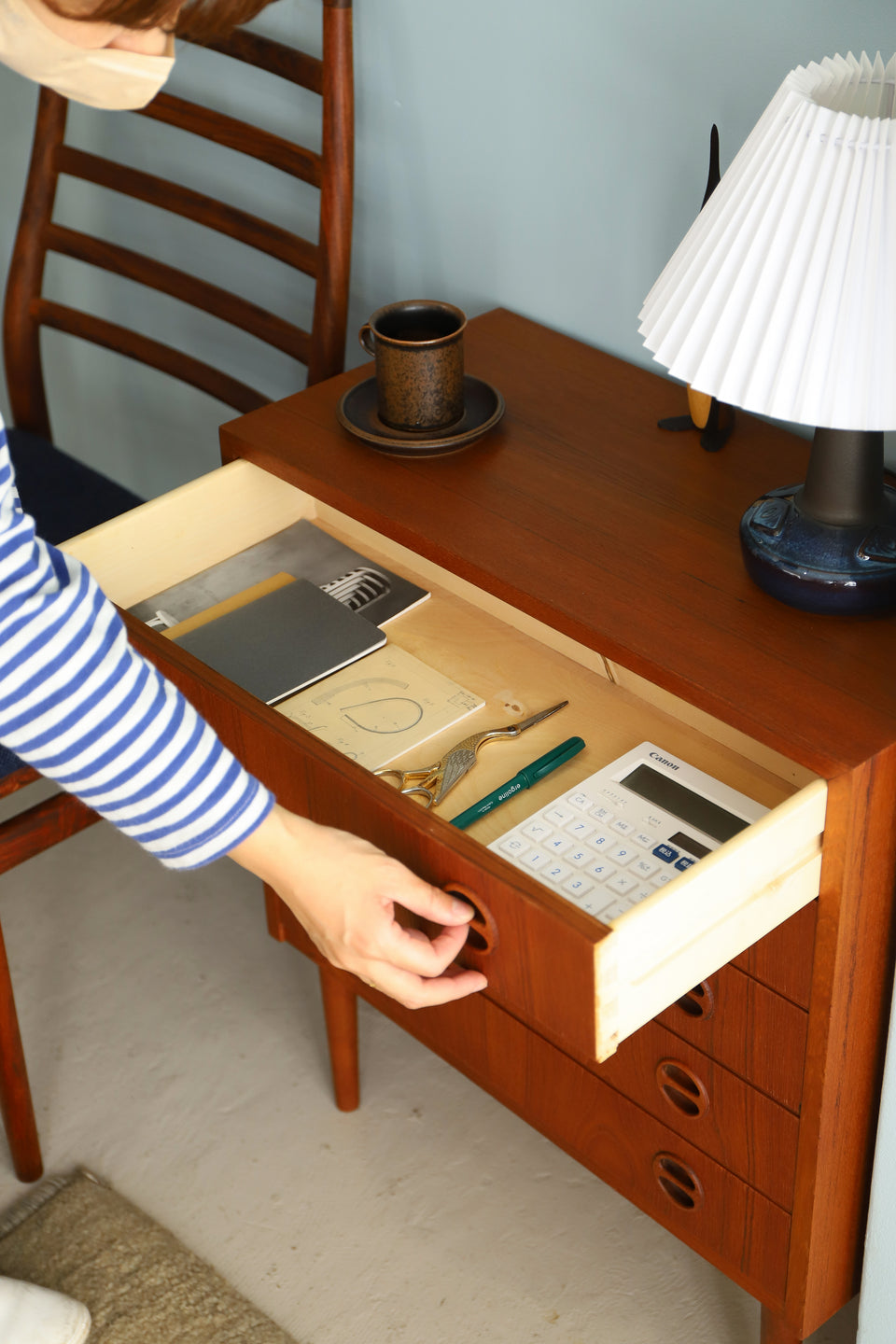 5drawers Side Chest Danish Vintage/デンマークヴィンテージ サイドチェスト 5段 引き出し 北欧家具