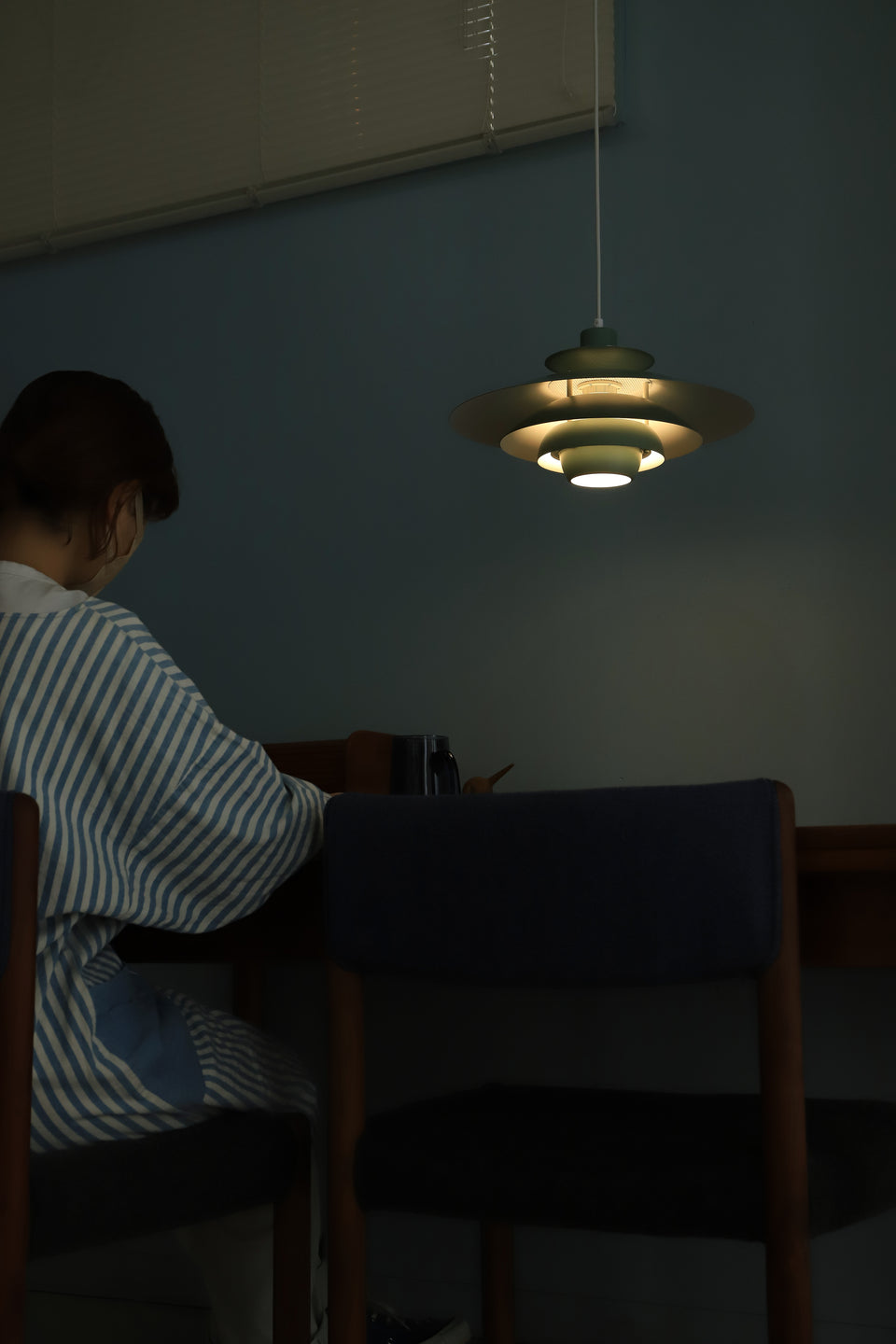 Jeka Alexia 8079-H Pendant Light Danish Vintage/デンマークヴィンテージ ジェカ ペンダントライト 照明 グリーン 北欧インテリア