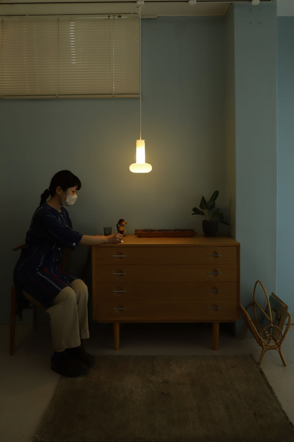 Holmegaard Pendant Light Blues Small Danish Vintage/ホルムガード ペンダントライト ブルース 北欧ヴィンテージ