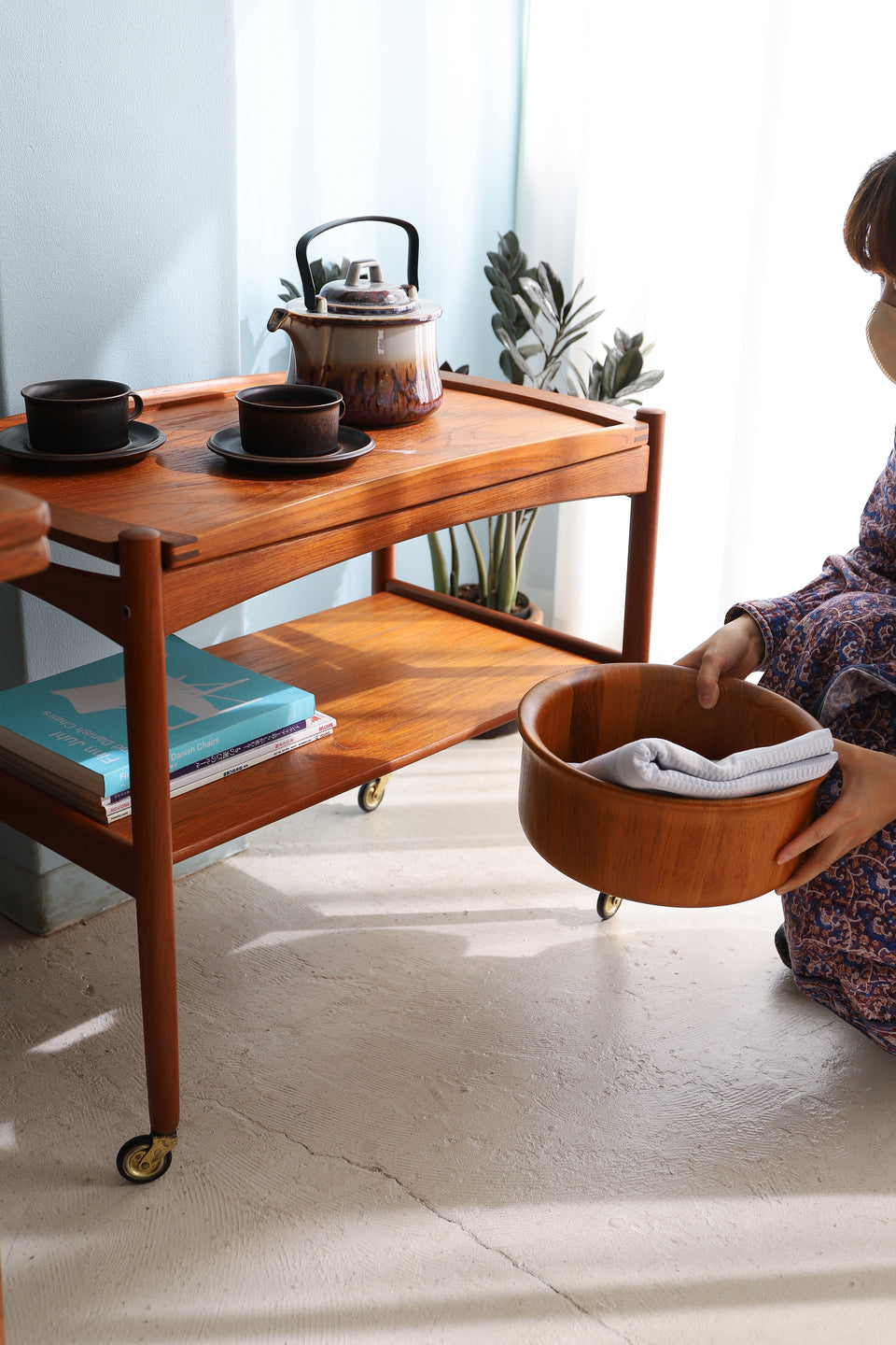 Danish Vintage Poul Hundevad Serving Trolley/デンマークヴィンテージ サービングトロリー ワゴン バーカート ポール・ハンデバッド 北欧家具