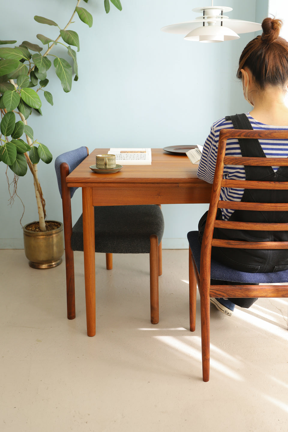 Teak Extension Dining Table Danish Vintage/デンマークヴィンテージ エクステンション ダイニングテーブル 北欧家具