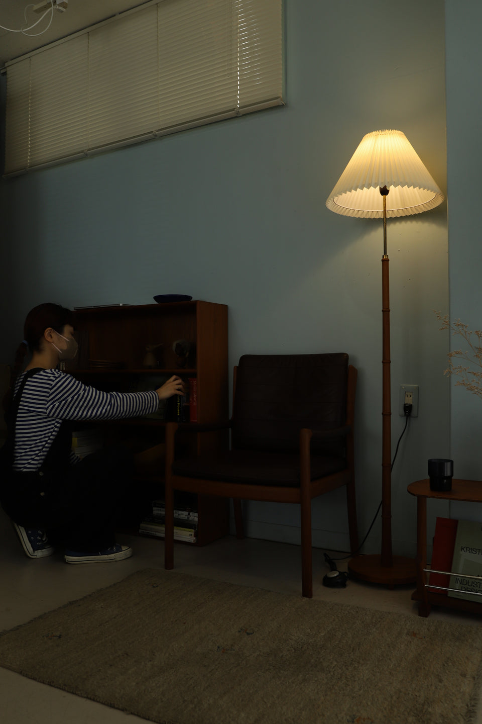 Danish Vintage Floor Stand Light Teakwood/デンマークヴィンテージ フロアスタンドライト チーク材 北欧インテリア