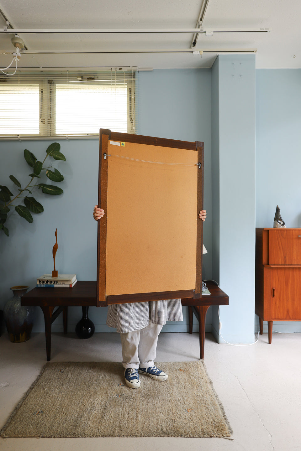 Danish Vintage J.Hølmer-Hansen Rosewood Wall Mirror/デンマークヴィンテージ ウォールミラー 壁掛け鏡 ローズウッド材 北欧インテリア