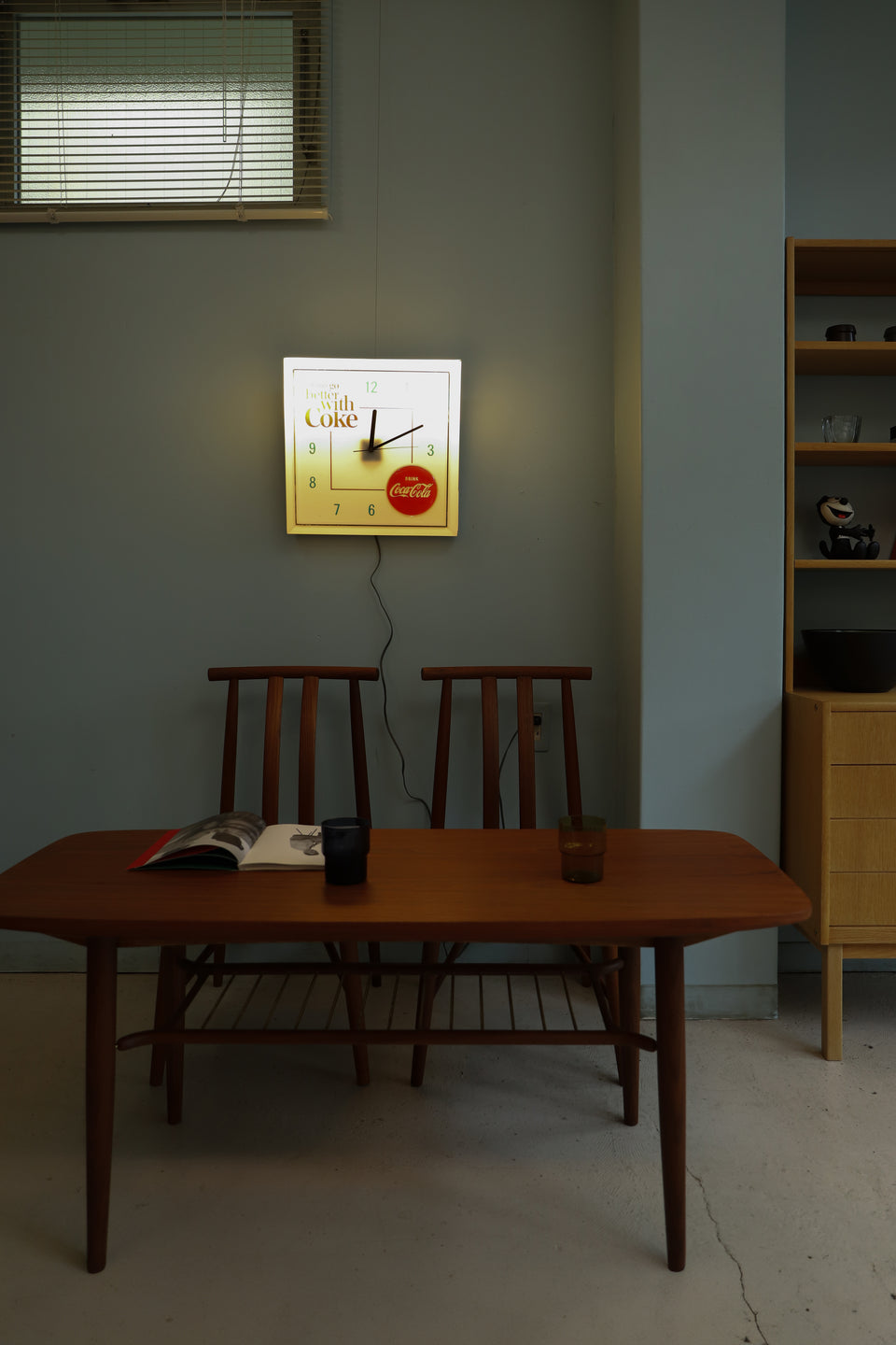 US Vintage Coca-Cola Light Up Wall Clock/アメリカヴィンテージ コカコーラ ライトアップウォールクロック