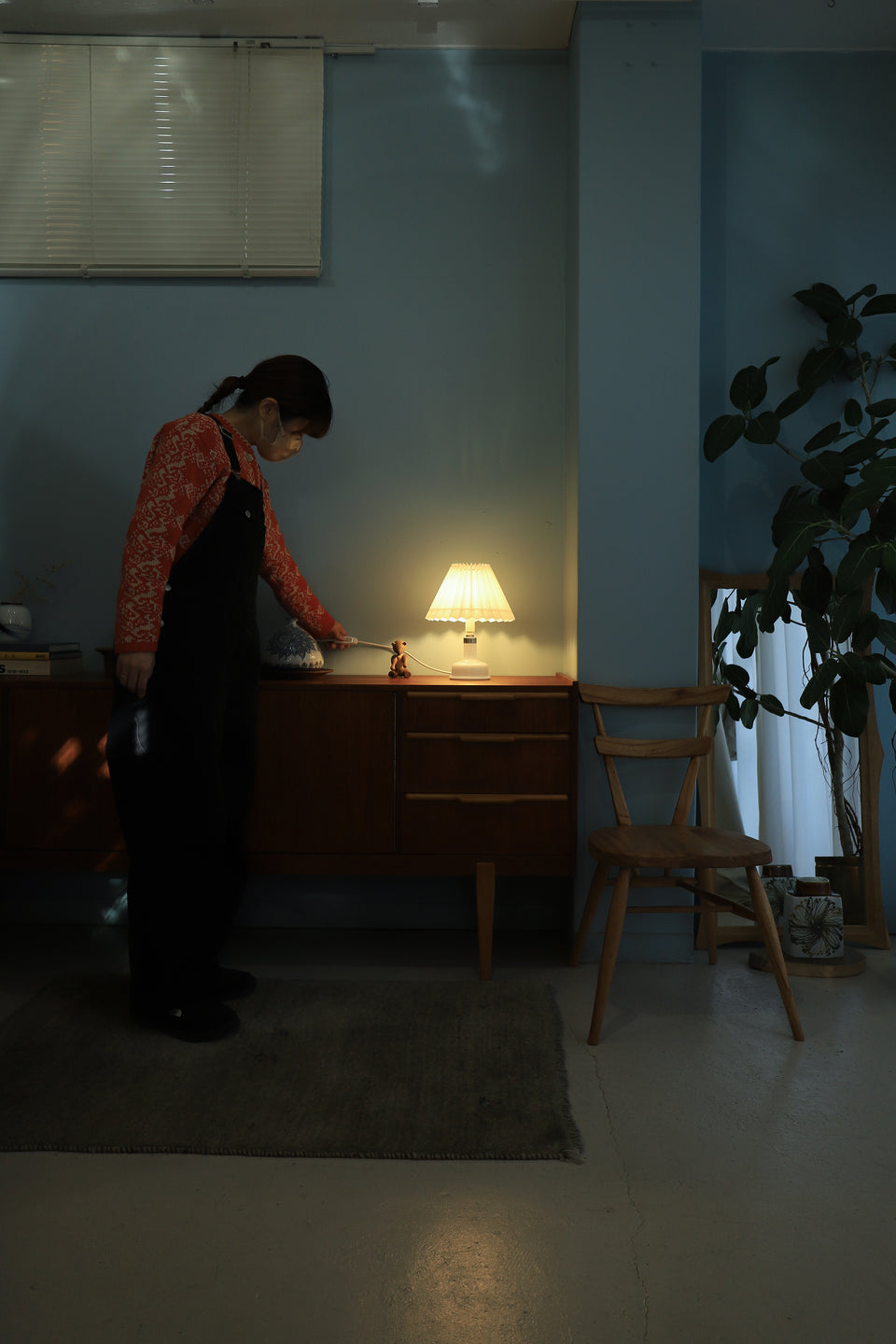 Vintage Holmegaard Table Lamp Camilla/ホルムガード テーブルランプ カミラ シセ・ヴェアナー デンマーク ヴィンテージ 北欧