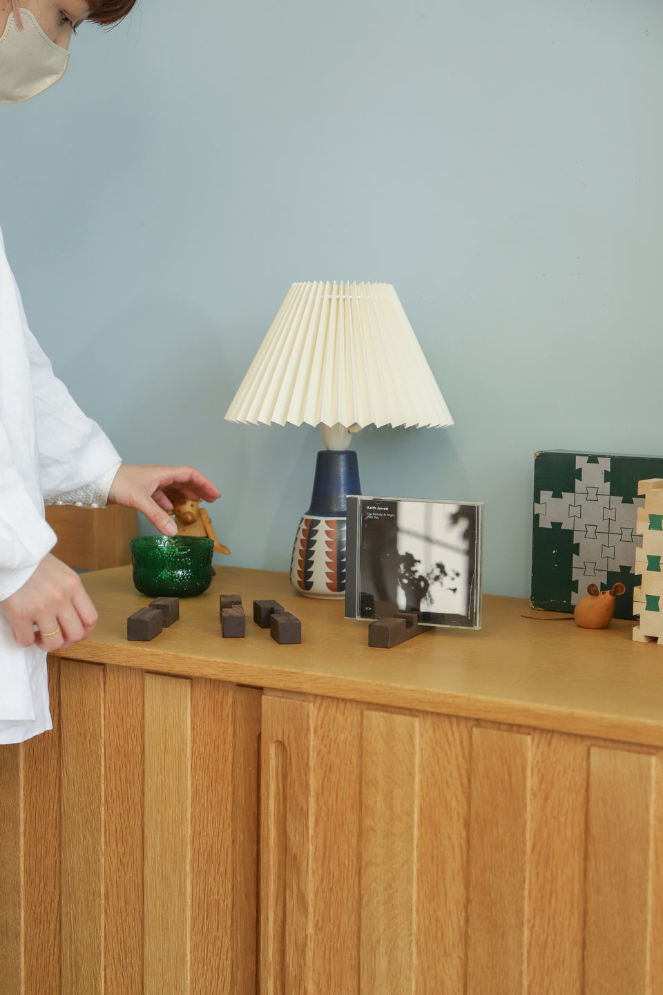 Vintage Wooden Puzzle Building Blocks/ヴィンテージ 木製パズル 積み木 玩具