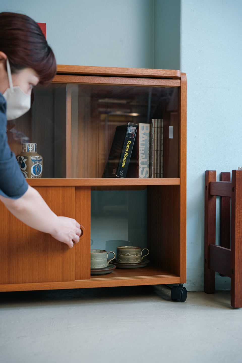 Japanese Vintage Teak Kitchen Cabinet/ジャパンヴィンテージ キッチンキャビネット チーク材