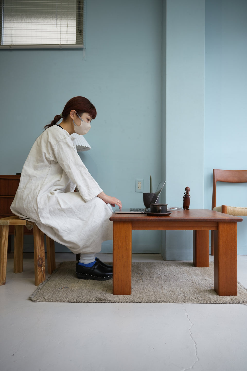 Japanese Vintage Teakwood Center Table/ジャパンヴィンテージ 浜本工芸 センターテーブル チーク材