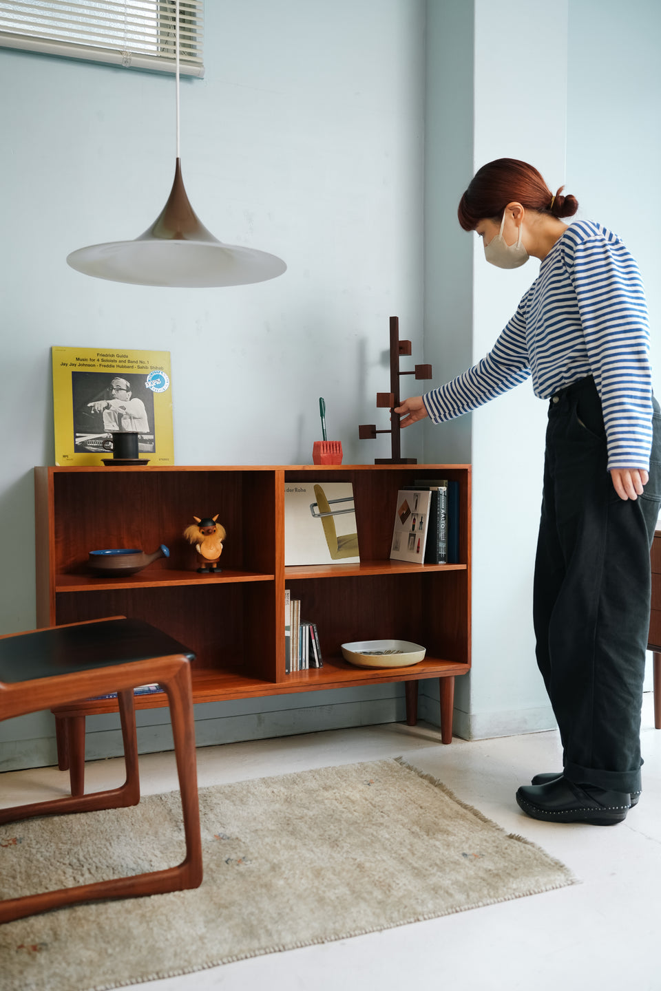 Low Bookcase Teakwood Danish Vintage/デンマークヴィンテージ ローブックケース 本棚 チーク材 北欧家具