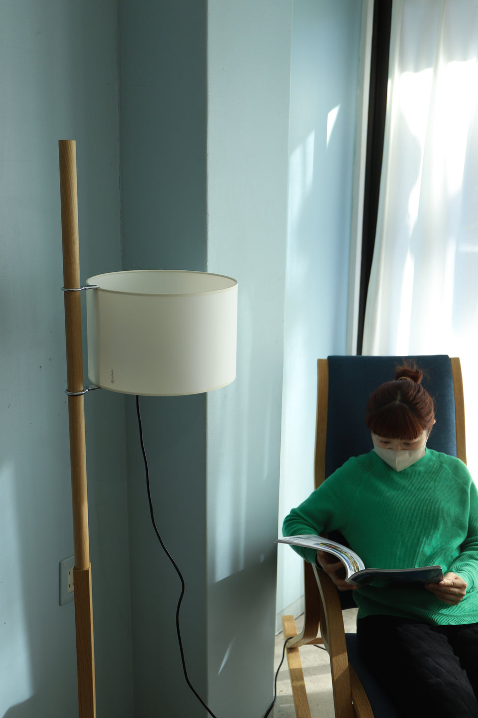 Miguel Milá TMM Floor Lamp Santa&Cole/ミゲル・ミラ TMMフロアランプ サンタ&コール オーク材 スペイン