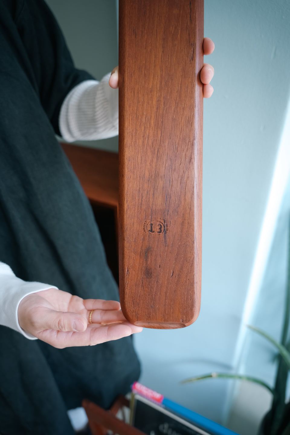 Norway Vintage Teak Long Tray/ノルウェーヴィンテージ ロングトレイ チーク材