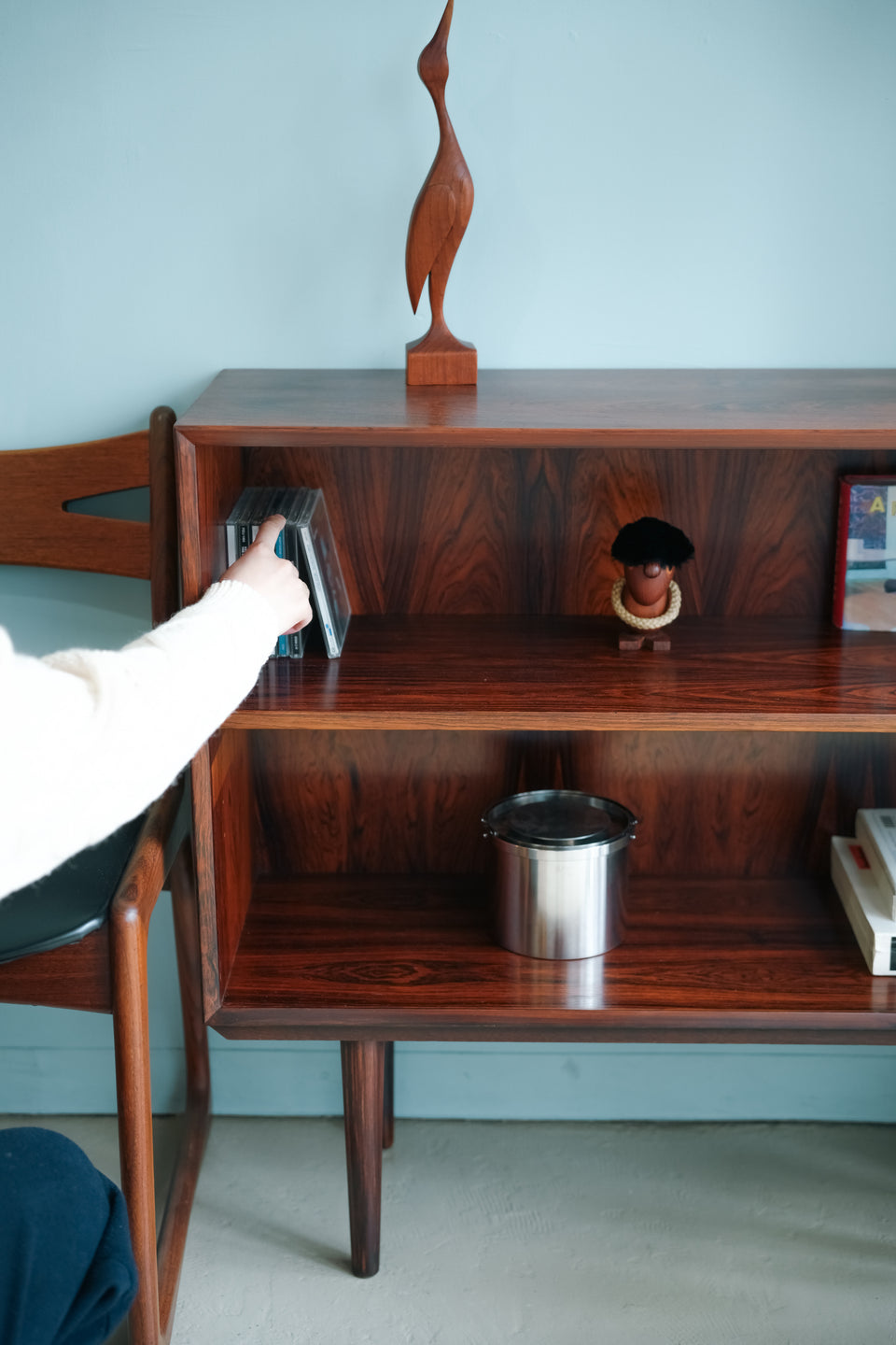 Rosewood Bookcase Danish Vintage/デンマークヴィンテージ ブックケース ローズウッド材 本棚 北欧家具