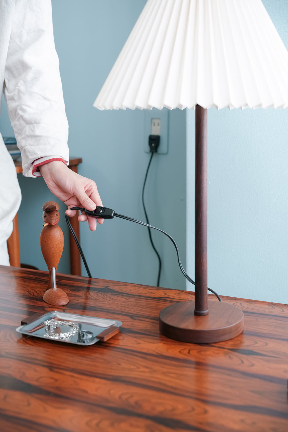 Table Lamp Rosewood Danish Vintage/デンマークヴィンテージ テーブルランプ 照明 ローズウッド 北欧インテリア