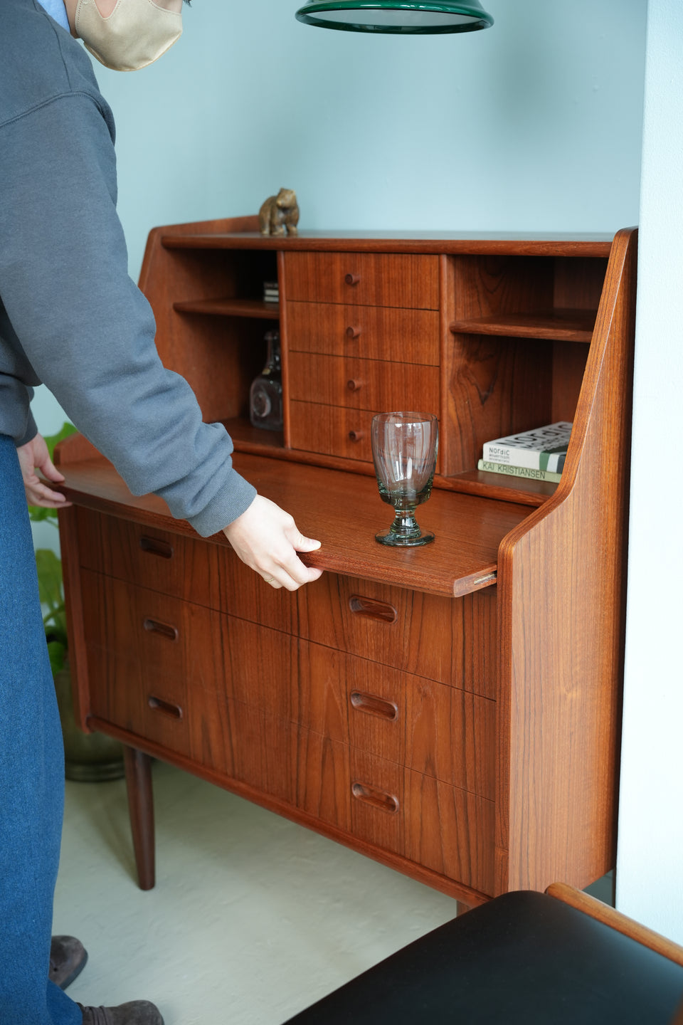 Teak Writing Bureau Danish Vintage/デンマークヴィンテージ ライティングビューロー チーク材 北欧家具