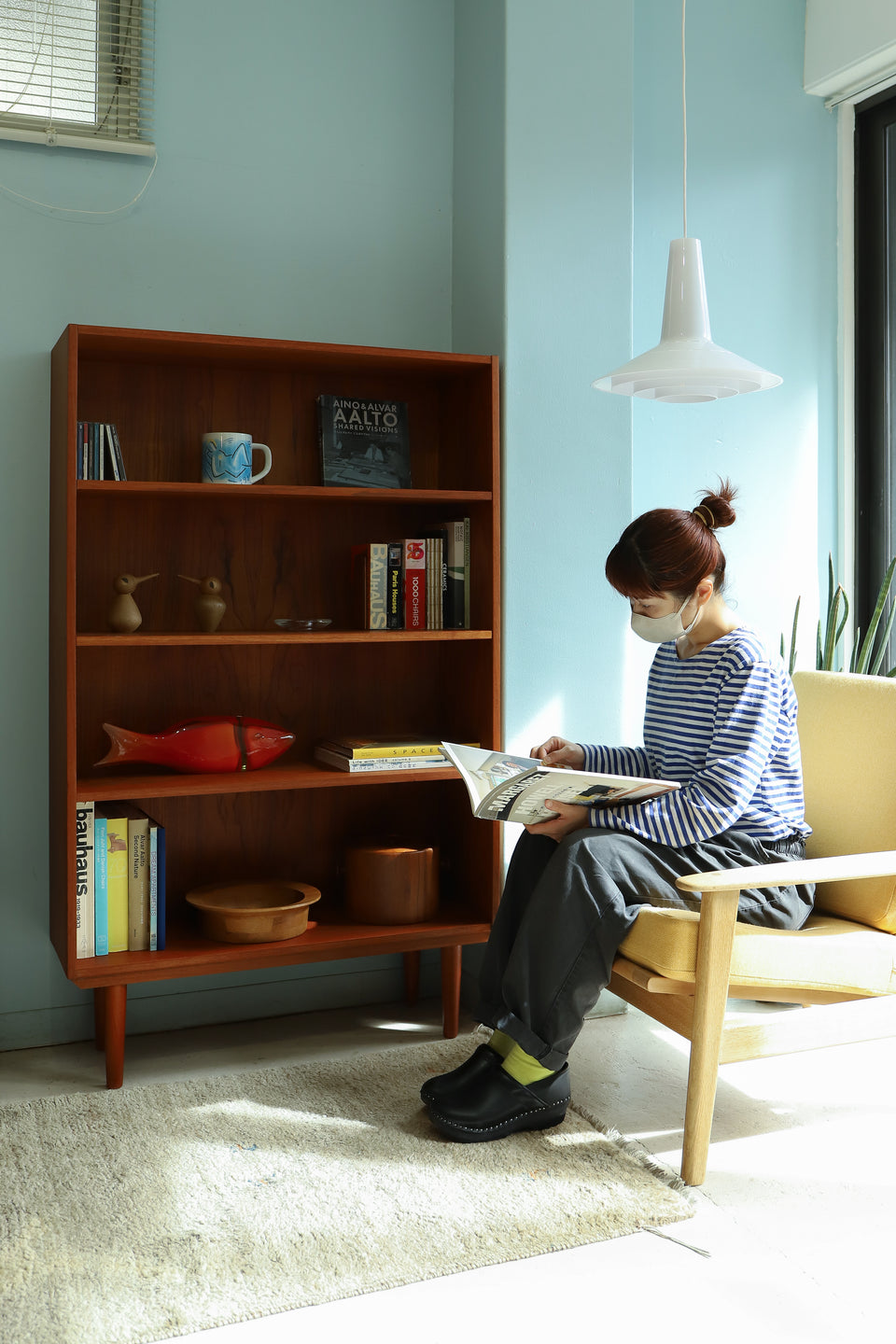 Teakwood Bookcase High Shelf Danish Vintage/デンマークヴィンテージ ブックケース ハイシェルフ 本棚 チーク材 北欧家具