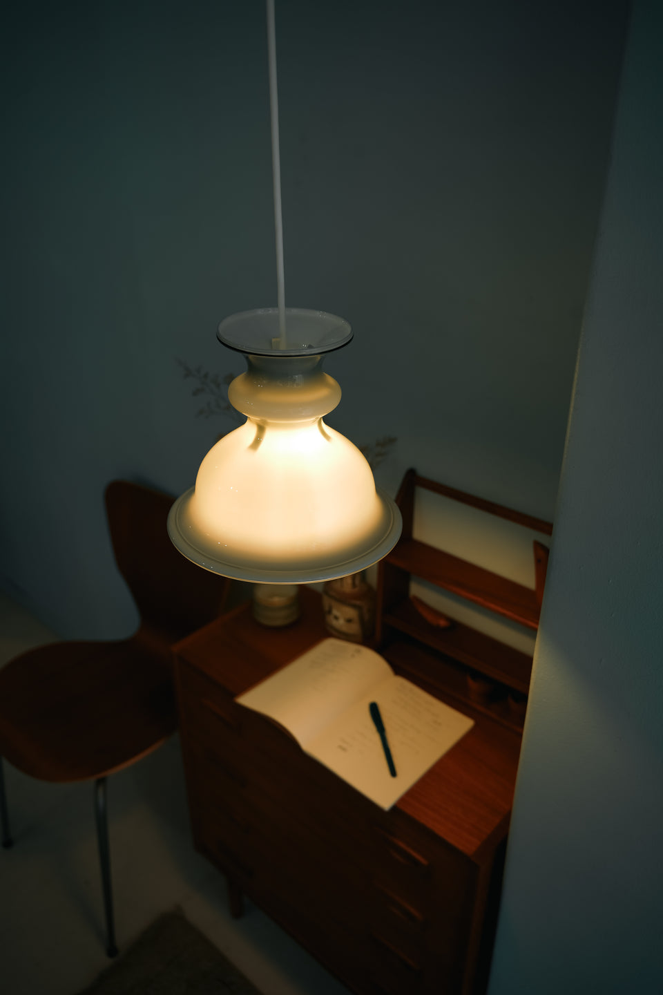 Vintage Holmegaard Pendant Light Tivoli Gray/ホルムガード ペンダントライト チボリ グレー 北欧ヴィンテージ