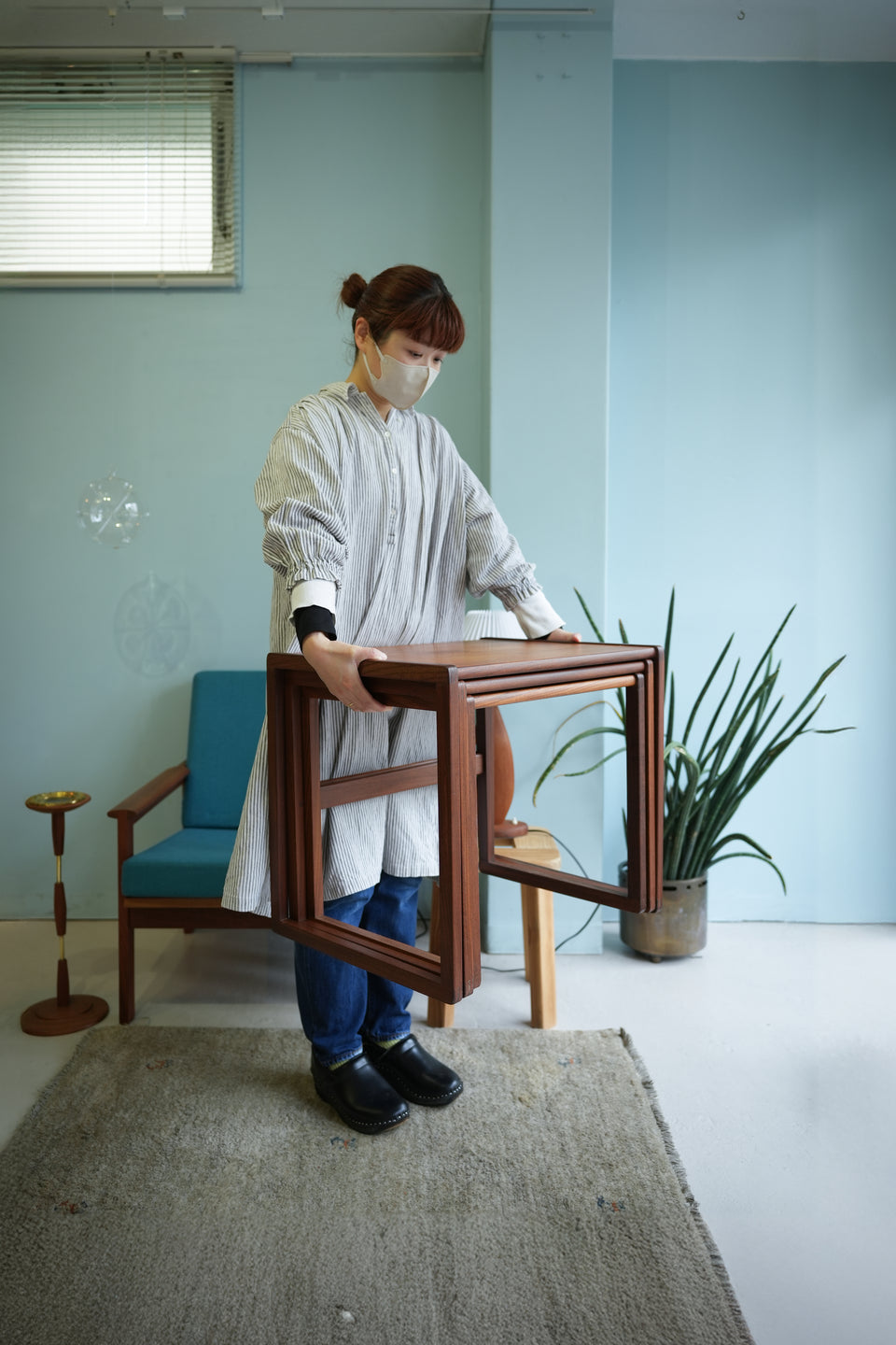 Vintage Nesting Table Teakwood/ヴィンテージ ネストテーブル チーク材 ミッドセンチュリー 北欧デザイン