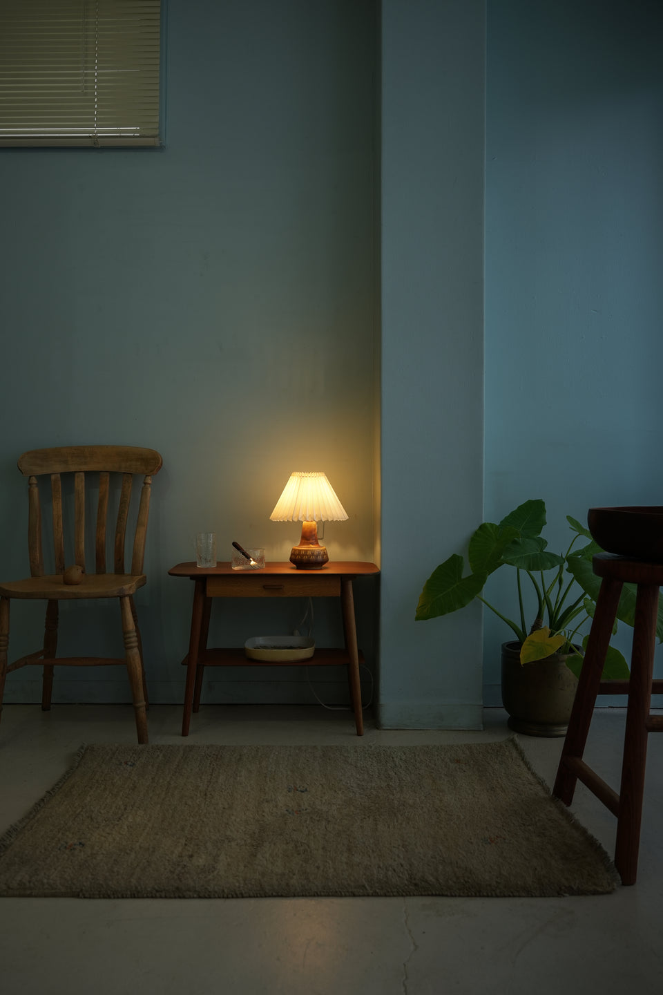 Vintage Soholm Table Lamp Model 1217 Brown/テーブルランプ スーホルム ブルー デンマークヴィンテージ 照明 北欧インテリア