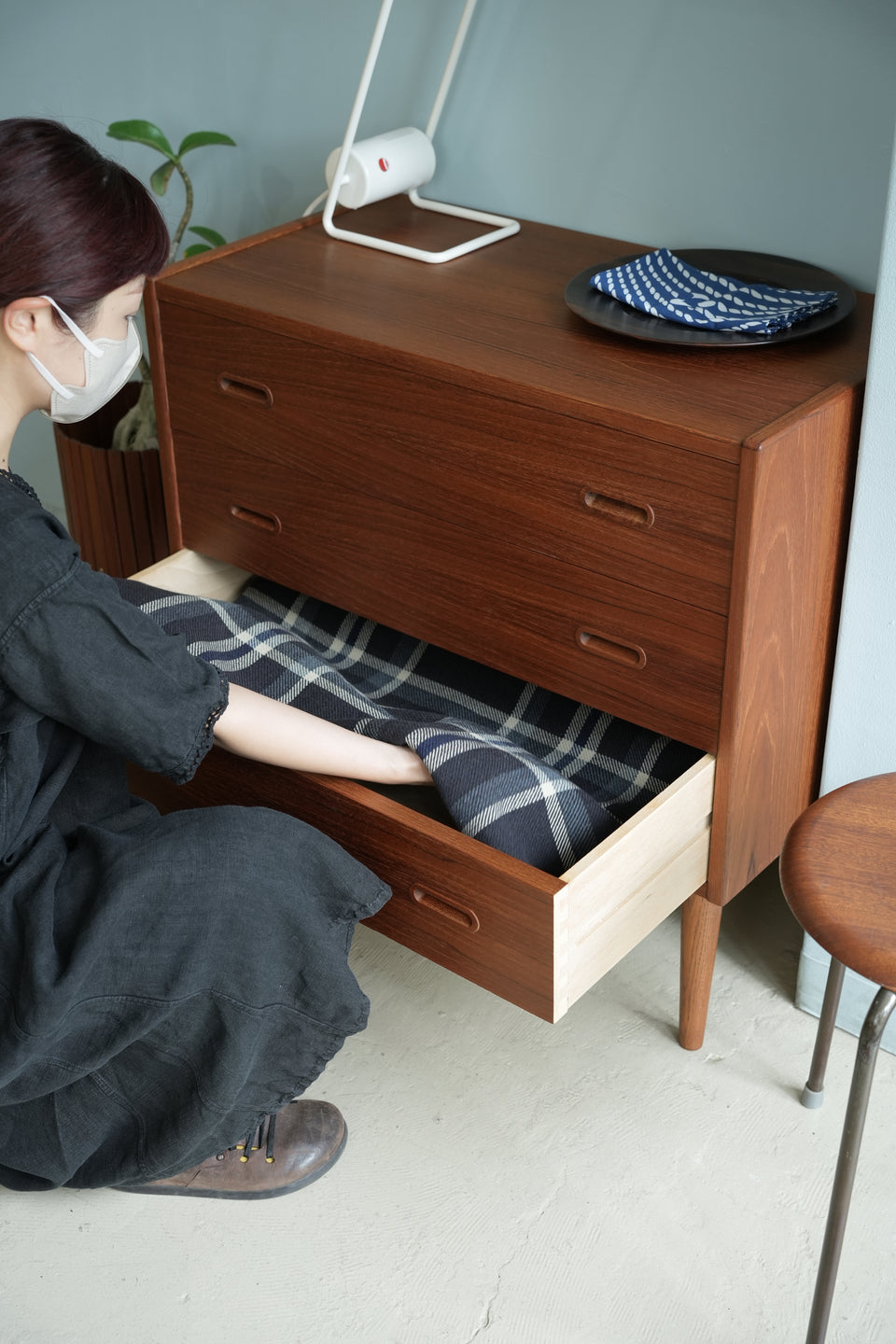 3drawer Teak Chest Danish Vintage/デンマークヴィンテージ 3段チェスト チーク材