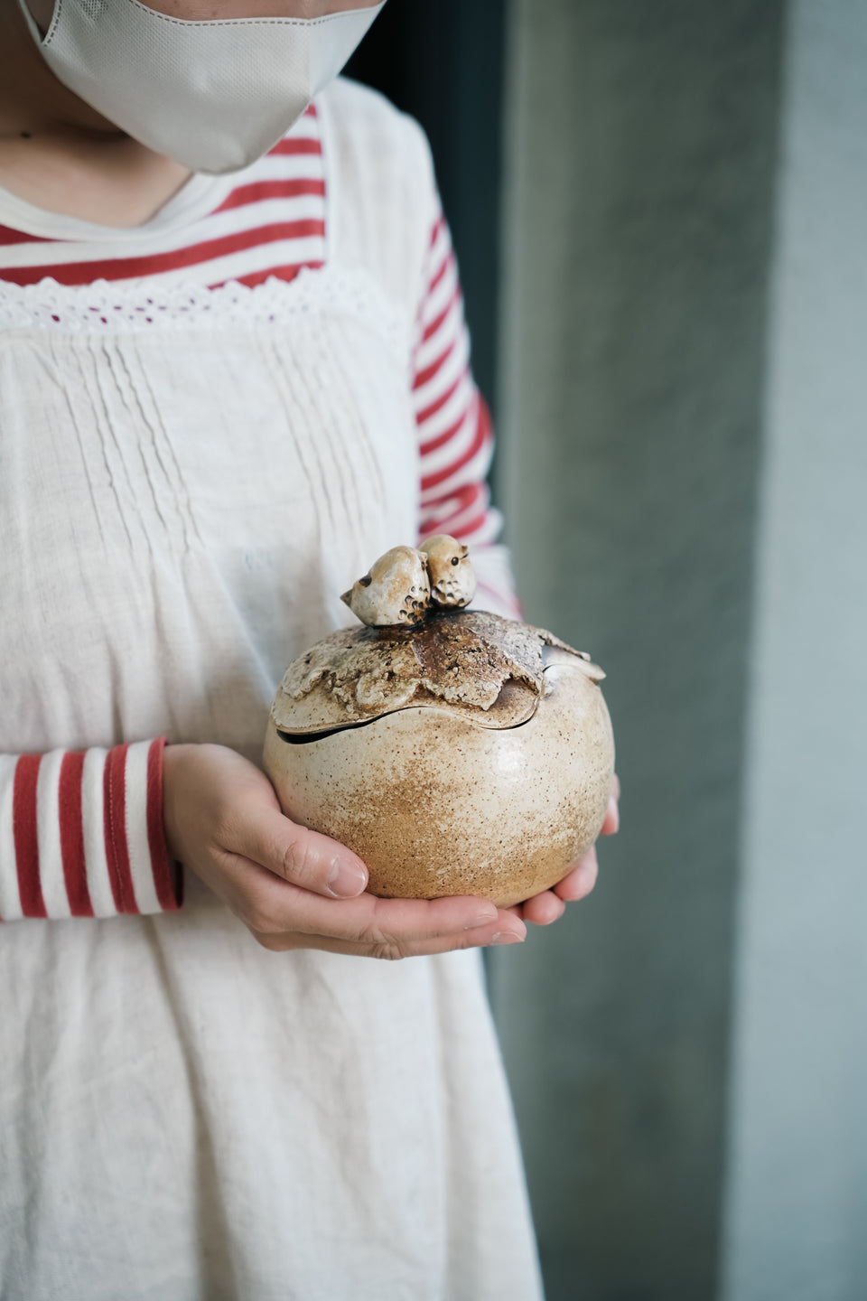 Hogbacka Sibbo Sipoo Bird Lidded Pot Finnish Vintage/フィンランドヴィンテージ 鳥モチーフ 蓋付きポット