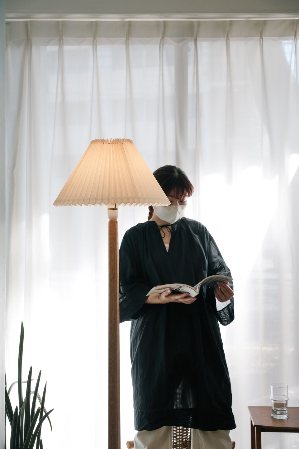 Scandinavian Vintage Solid Oakwood Floor Stand Light/北欧ヴィンテージ フロアスタンドライト オーク材