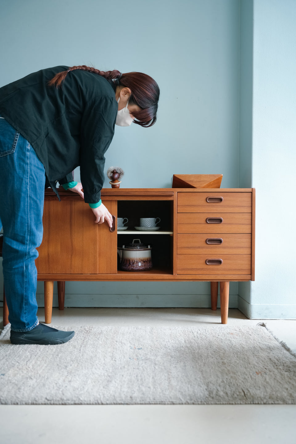 Asljunga Mobelfabrik Sideboard Swedish Vintage/スウェーデンヴィンテージ サイドボード チーク材