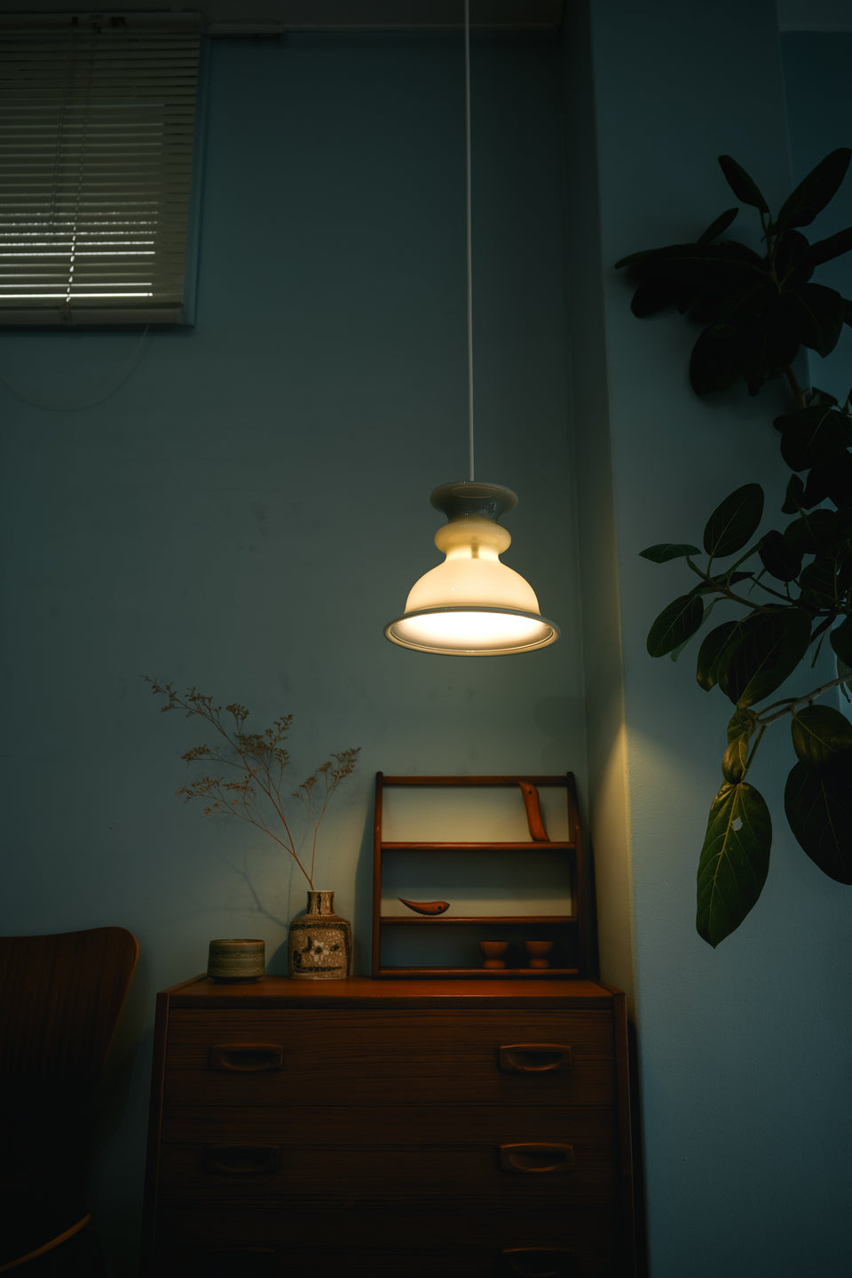 Vintage Holmegaard Pendant Light Tivoli Gray/ホルムガード ペンダントライト チボリ グレー 北欧ヴィンテージ