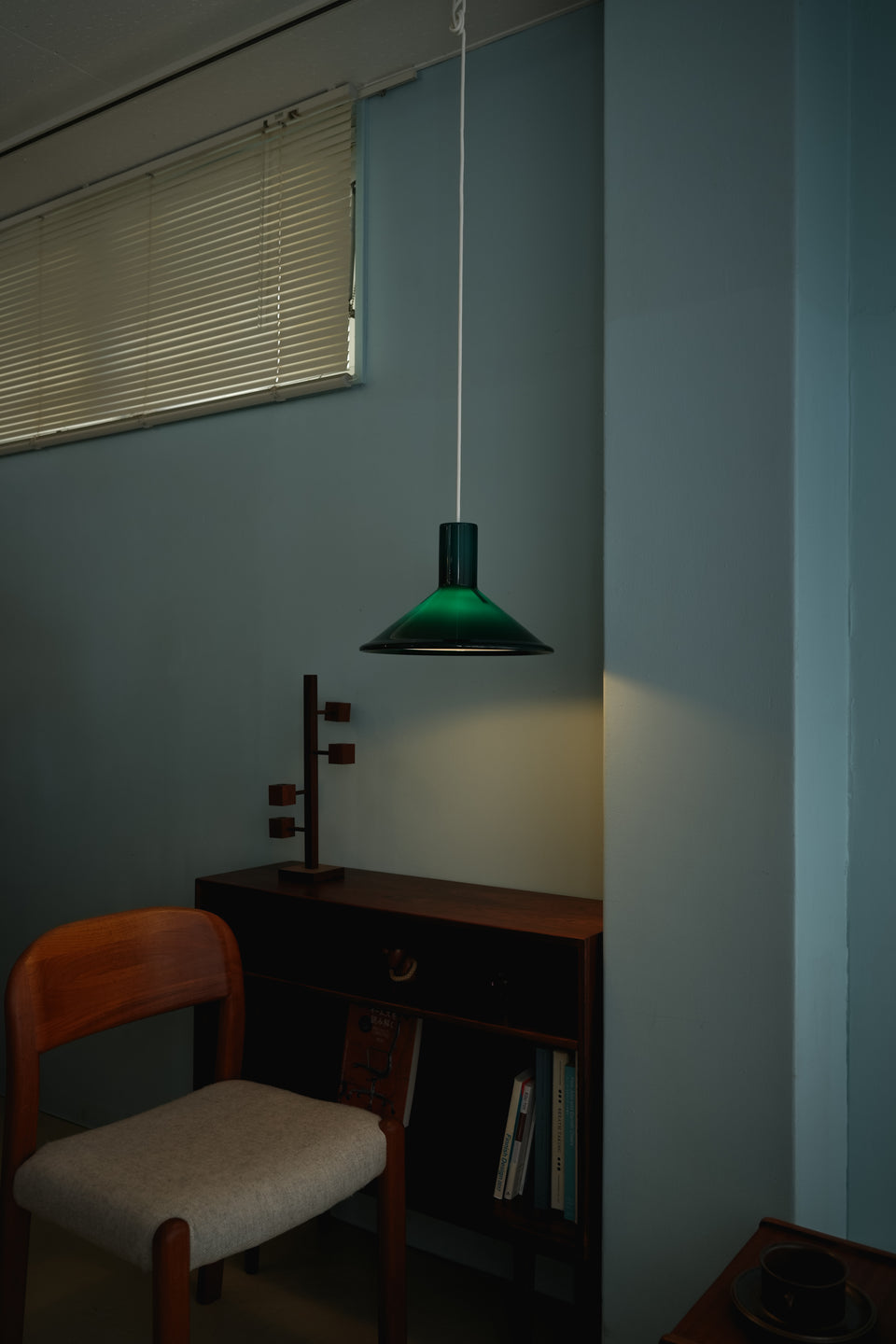 Vintage Holmegaard Pendant Light P&T Green large Michael Bang/ホルムガード ペンダントライト マイケル・バング 照明 デンマークヴィンテージ