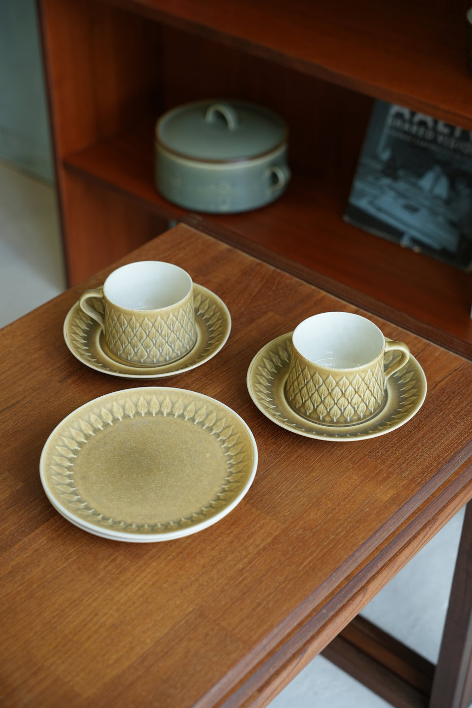 Coffee Cup and Saucer Plate Jens H.Quistgaard Relief/カップ&ソーサー イェンス・クイストゴー レリーフ 北欧ヴィンテージ食器