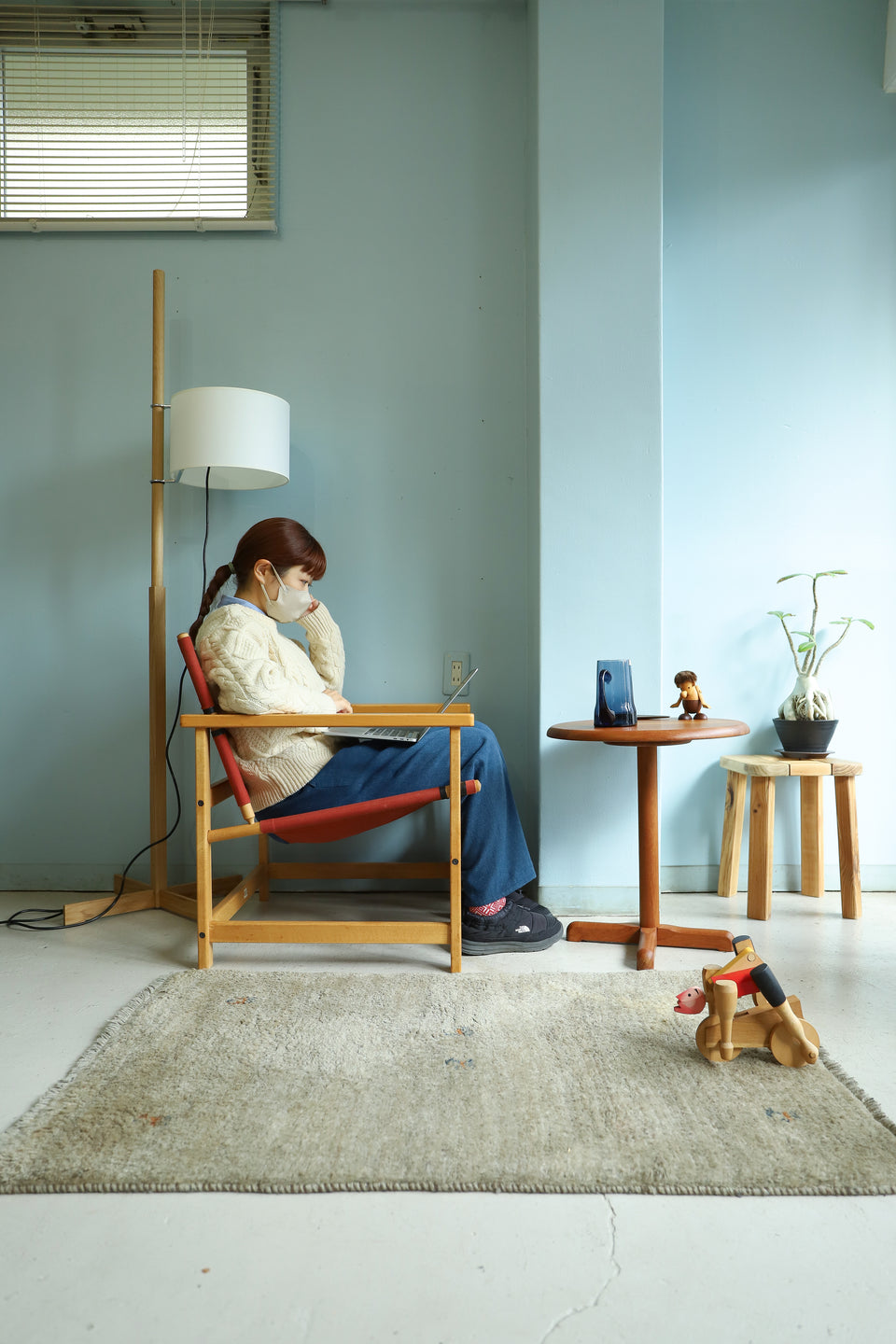 Danish Vintage Hyllinge Møbler Canvas Arm Chair/デンマークヴィンテージ アームチェア ラウンジチェア 北欧家具