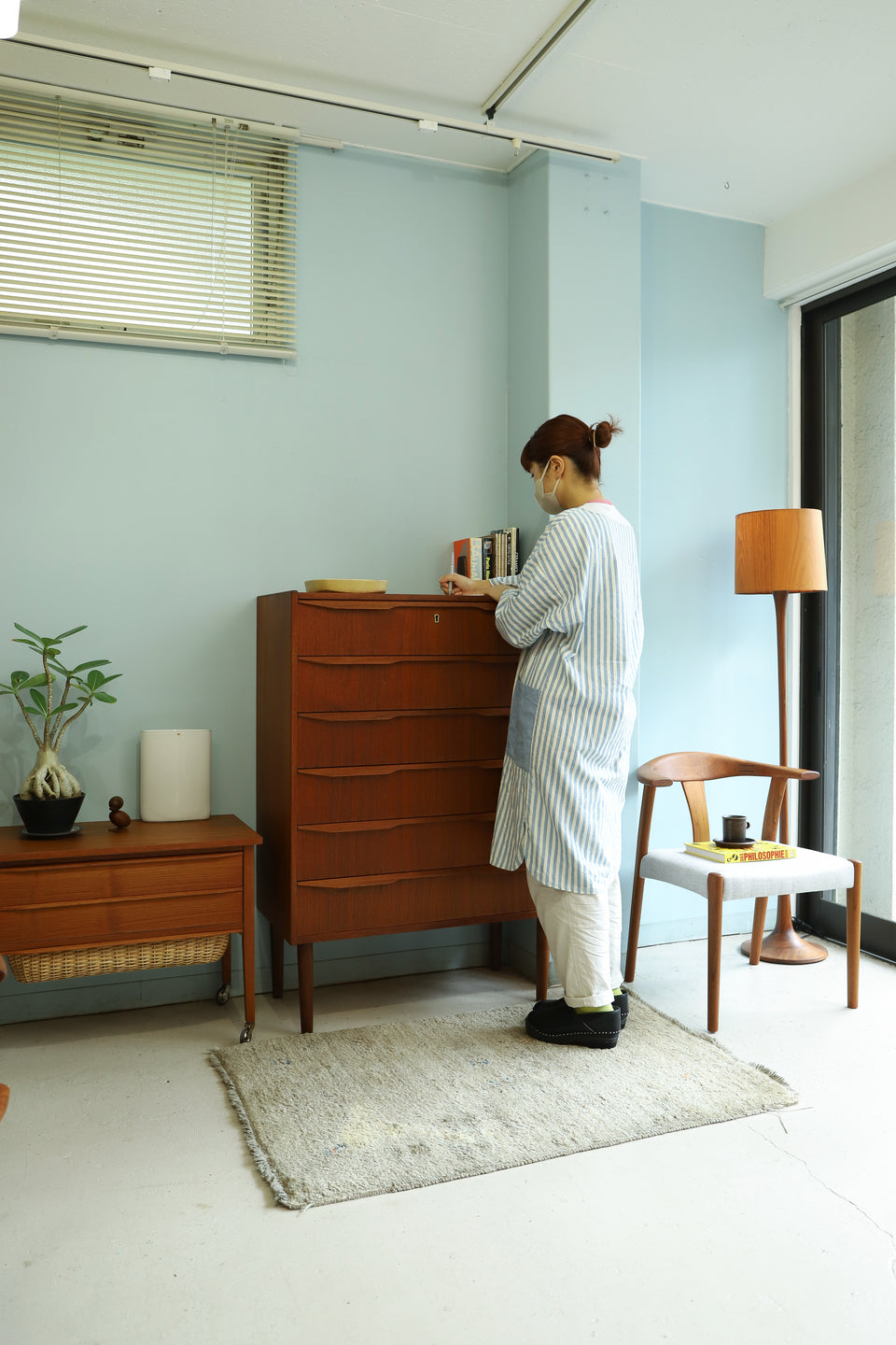 Danish Vintage 6Drawer High Chest/デンマークヴィンテージ ハイチェスト 6段 北欧家具 チーク材