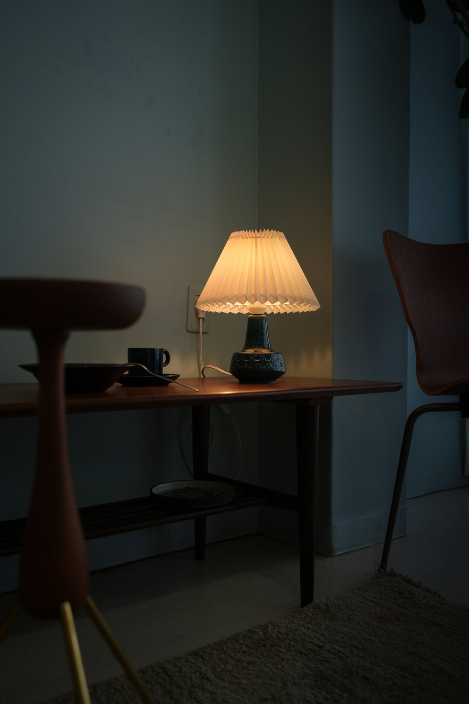 Danish Vintage Søholm Table Lamp Model 1217/テーブルランプ スーホルム ブルー デンマークヴィンテージ 照明 北欧インテリア
