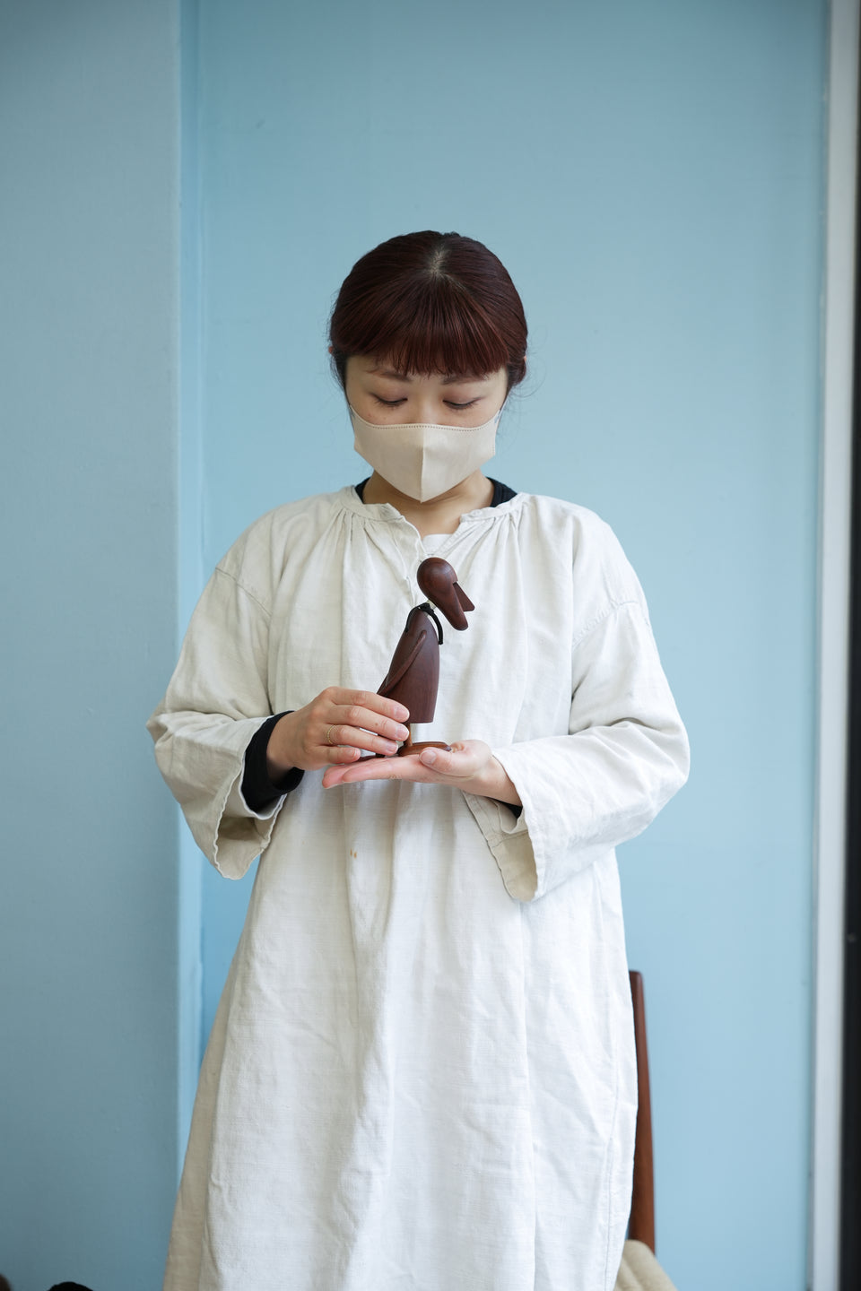 Danish Vintage Teakwood Doll Object/デンマークヴィンテージ 人形 オブジェ チーク材 北欧雑貨