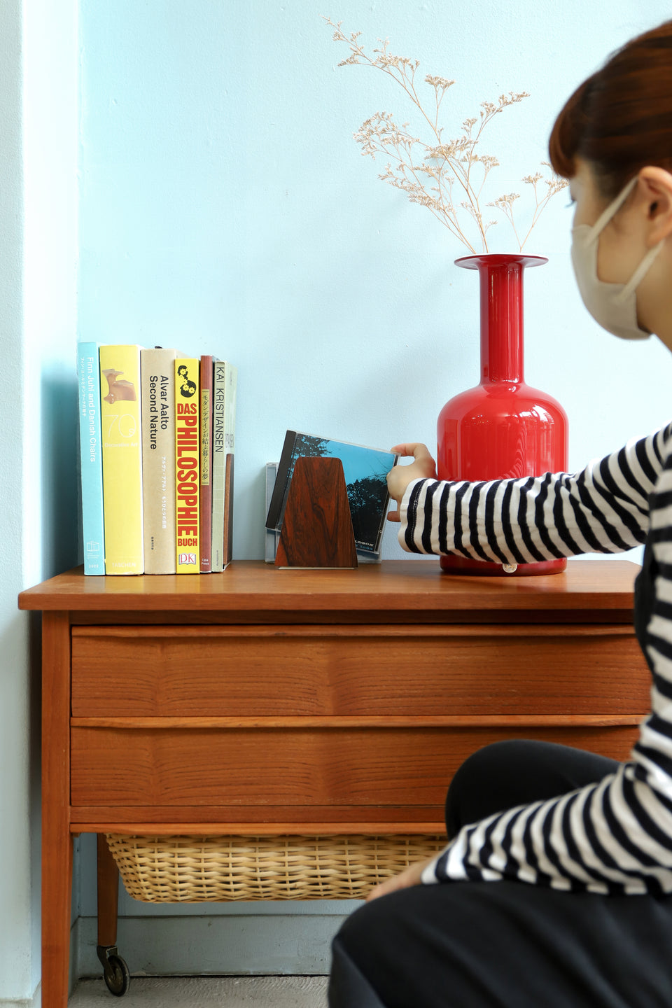 Danish Vintage Wooden Bookend Rosewood Teakwood/デンマークヴィンテージ ブックエンド 本立て ローズウッド材 チーク材 北欧インテリア