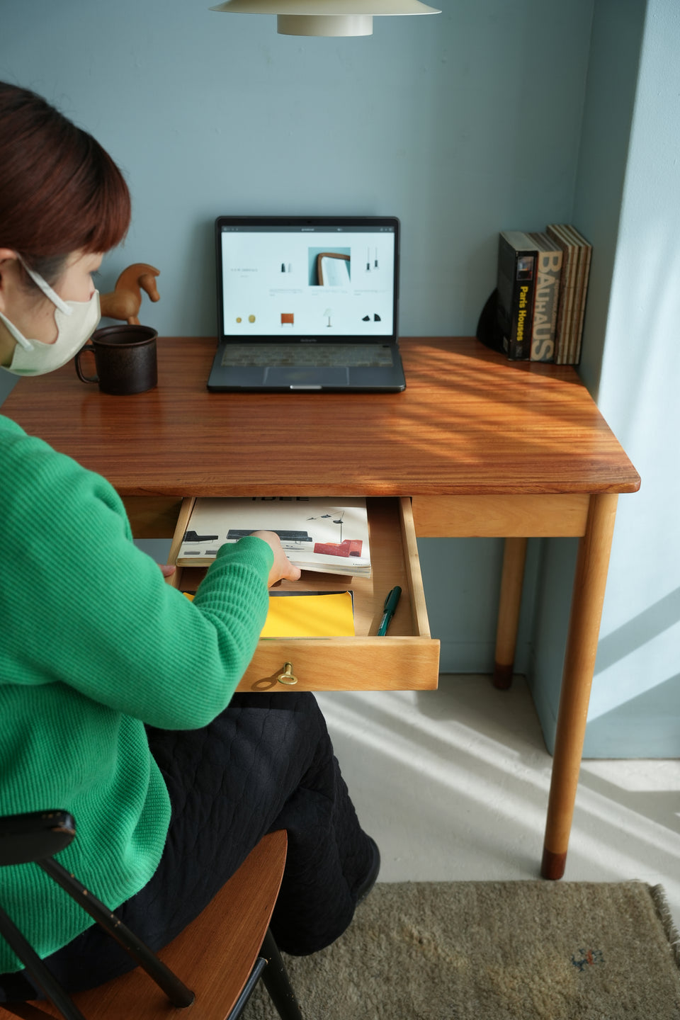 Danish Vintage Work Desk/デンマークヴィンテージ ワークデスク ダイニングテーブル 北欧家具