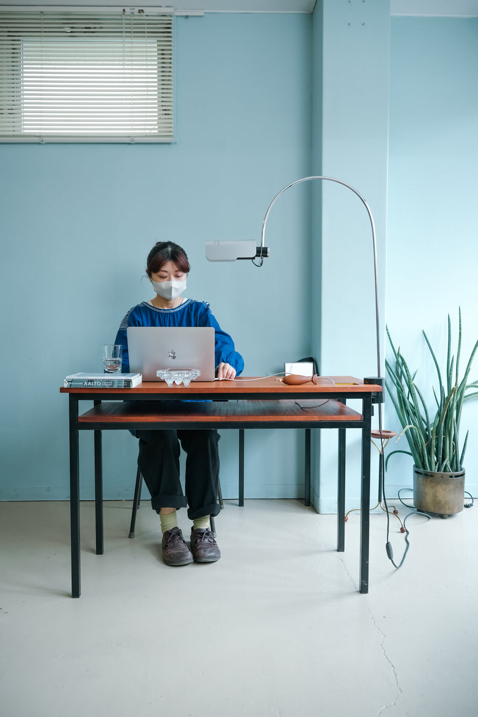 Euro Midcentry Vintage L-shape Desk/ヨーロッパヴィンテージ デスク ミッドセンチュリー