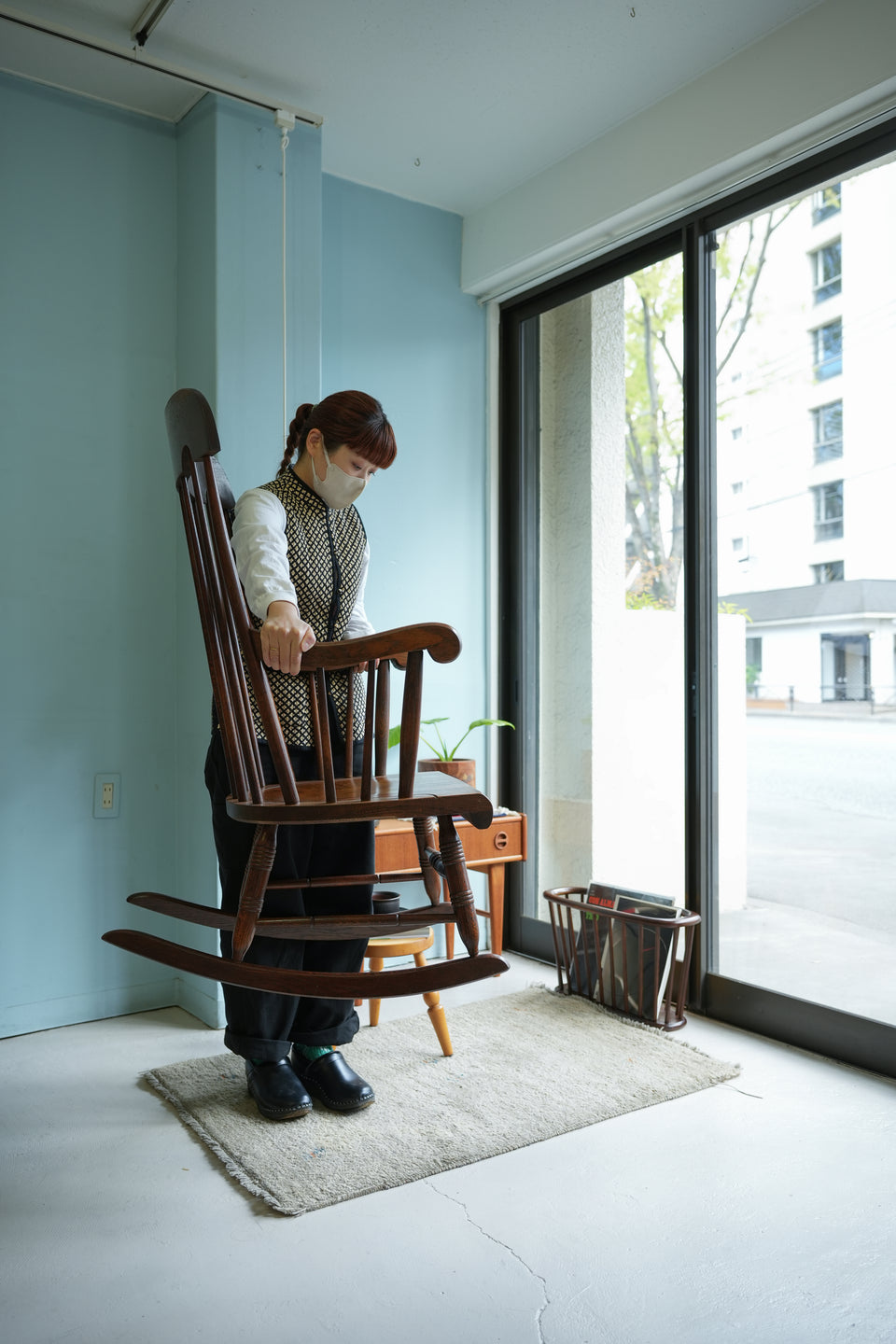 HIDA Rocking Chair Japanese Modern/飛騨産業 ロッキングチェア 穂高 キツツキマーク