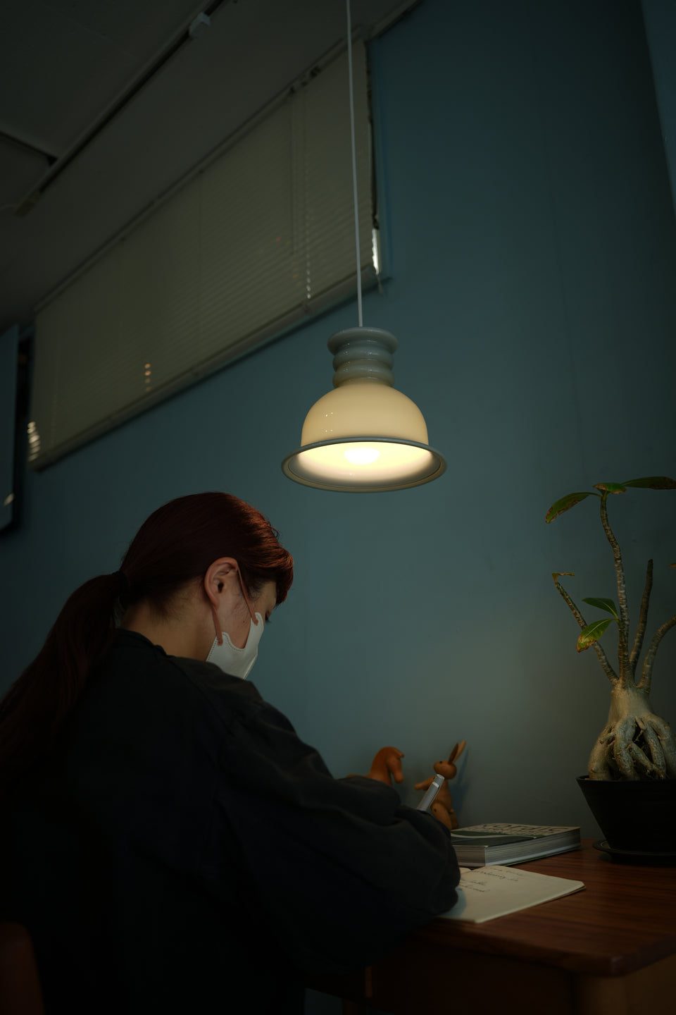Holmegaard Pendant Light Gray Kro Danish Vintage /ホルムガード グレー 北欧ヴィンテージ ペンダントライト 照明