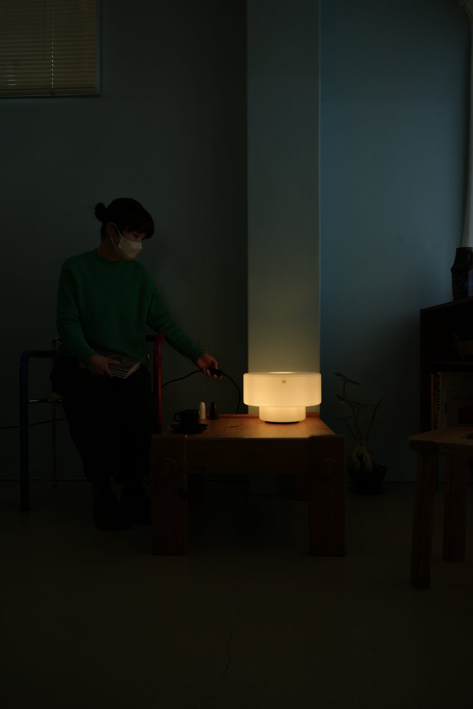 Holmegaard Two Way Table Lamp Halskov & Dalsgaard/ホルムガード ガラス テーブルランプ デンマークデザイン