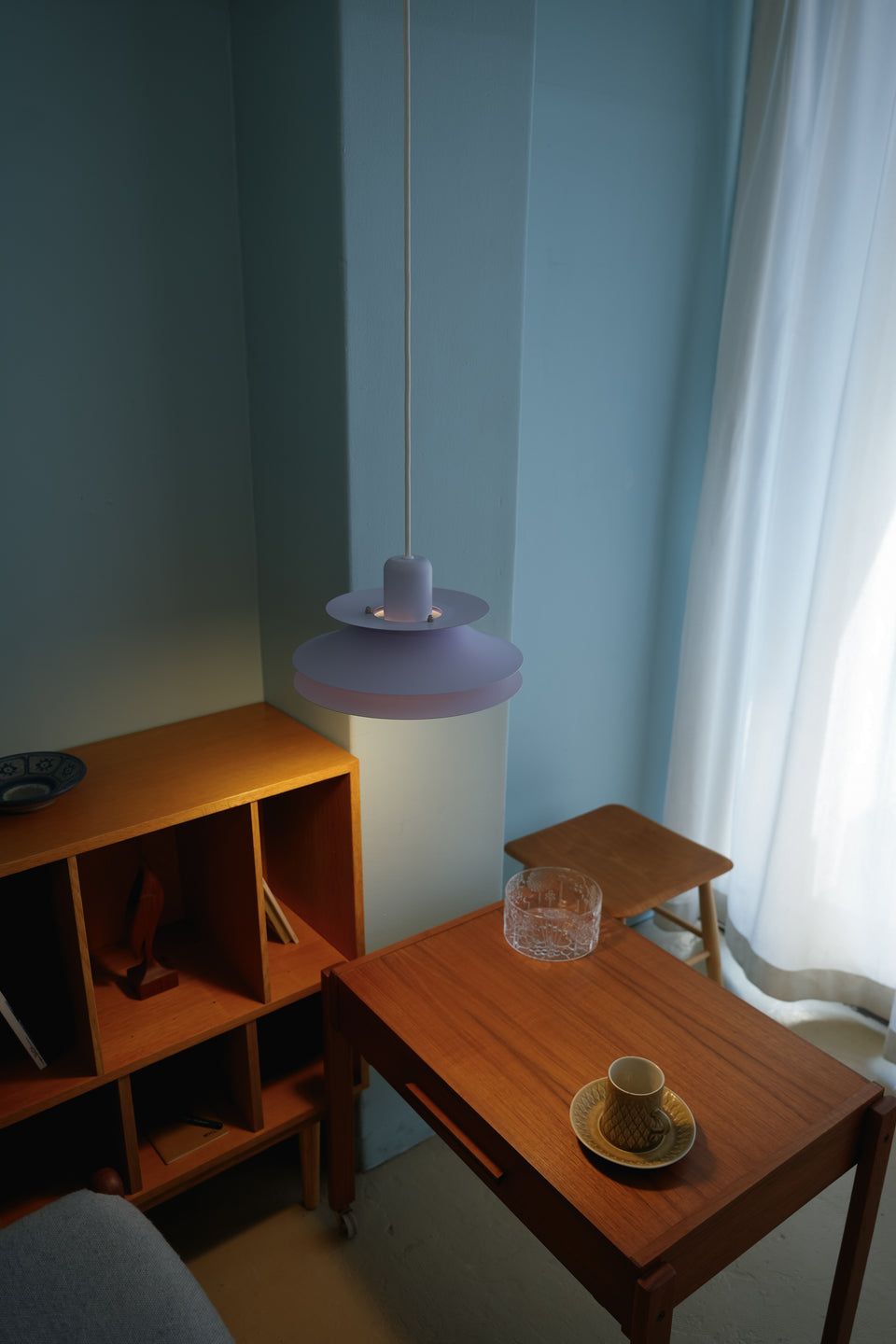 Horn Pendant Light Type753 Purple/デンマークヴィンテージ ホーン ペンダントライト 照明